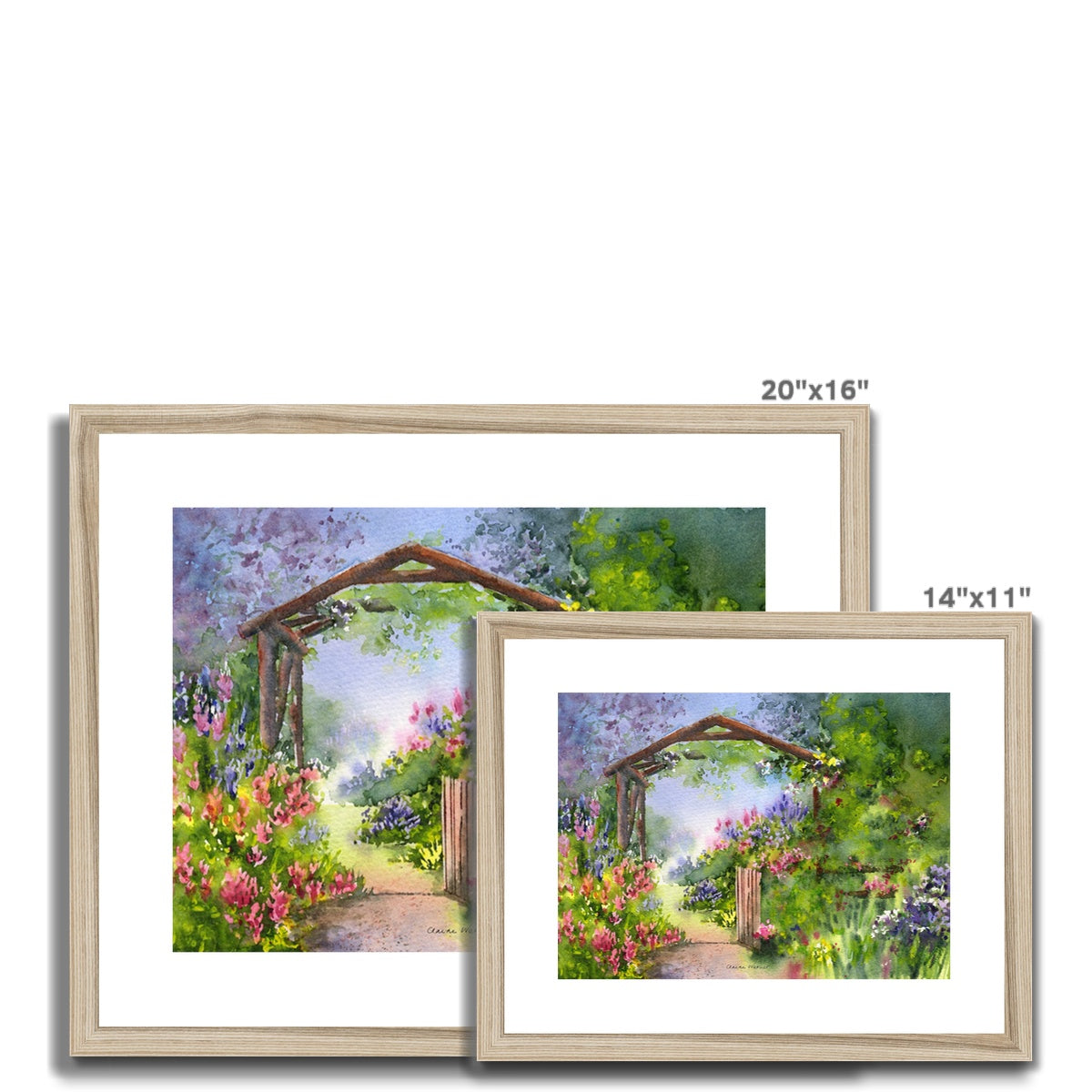 Summer Garden Framed & Mounted Print