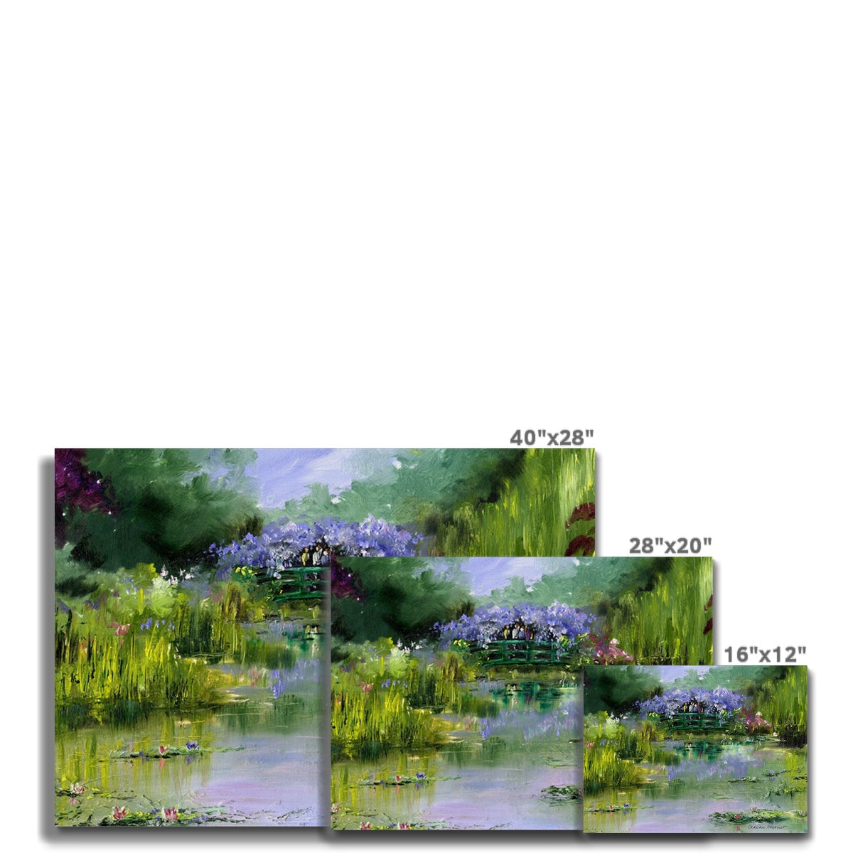 Monet's Garden Canvas