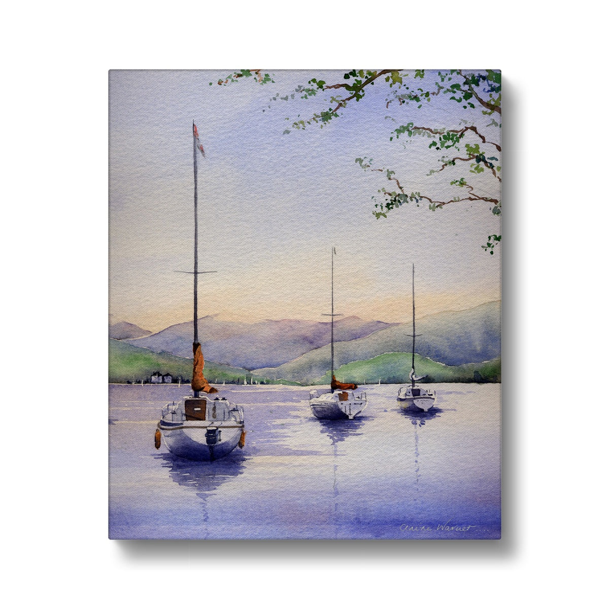 Boats at Ullswater Canvas