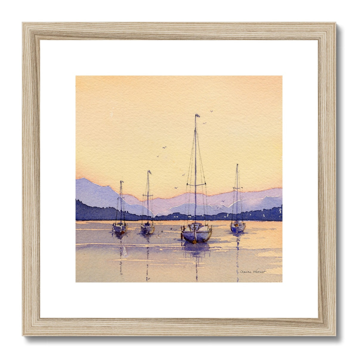 Boats at Rest Framed & Mounted Print