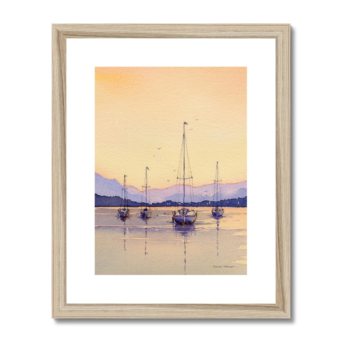 Boats at Rest Framed & Mounted Print
