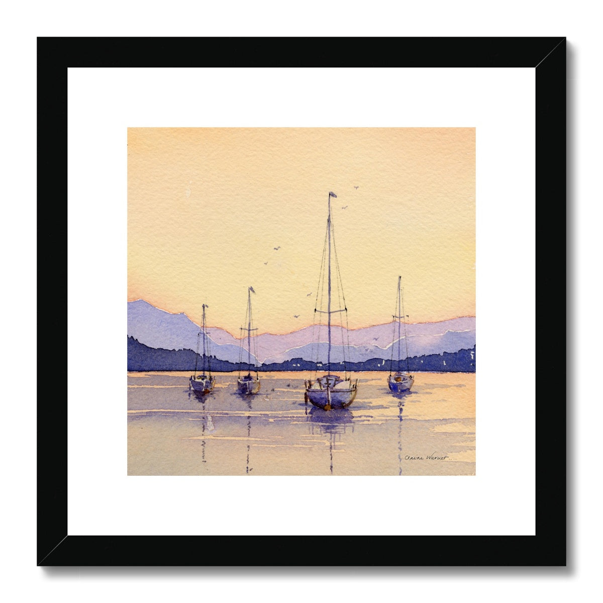 Boats at Rest Framed & Mounted Print