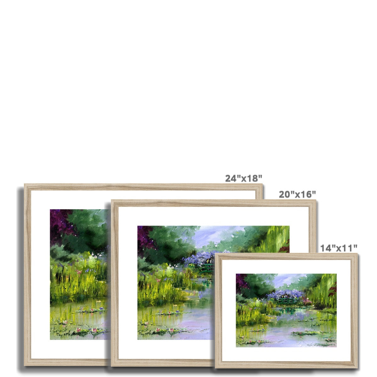 Monet's Garden Framed & Mounted Print