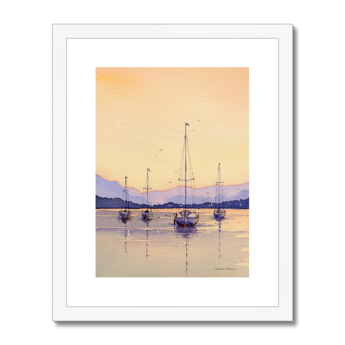 Boats at Rest Framed & Mounted Print