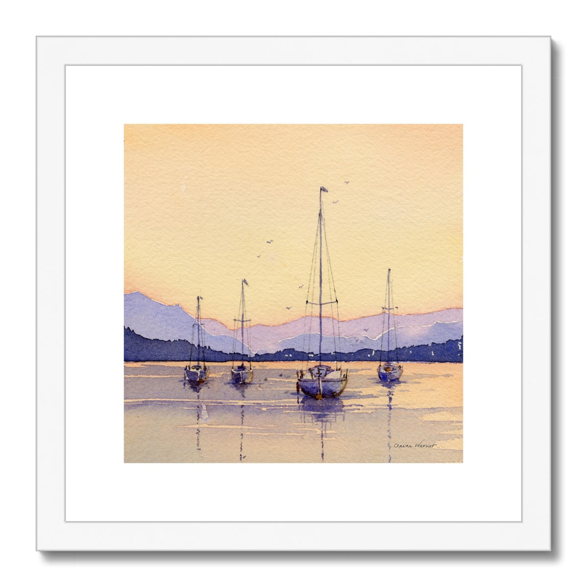 Boats at Rest Framed & Mounted Print
