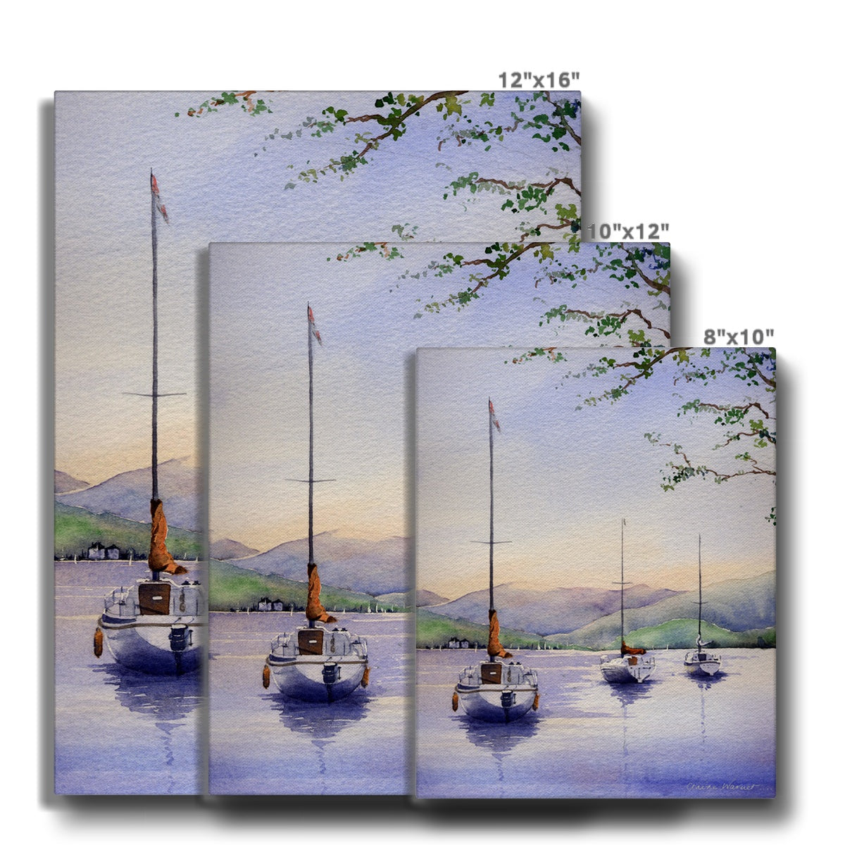 Boats at Ullswater Canvas