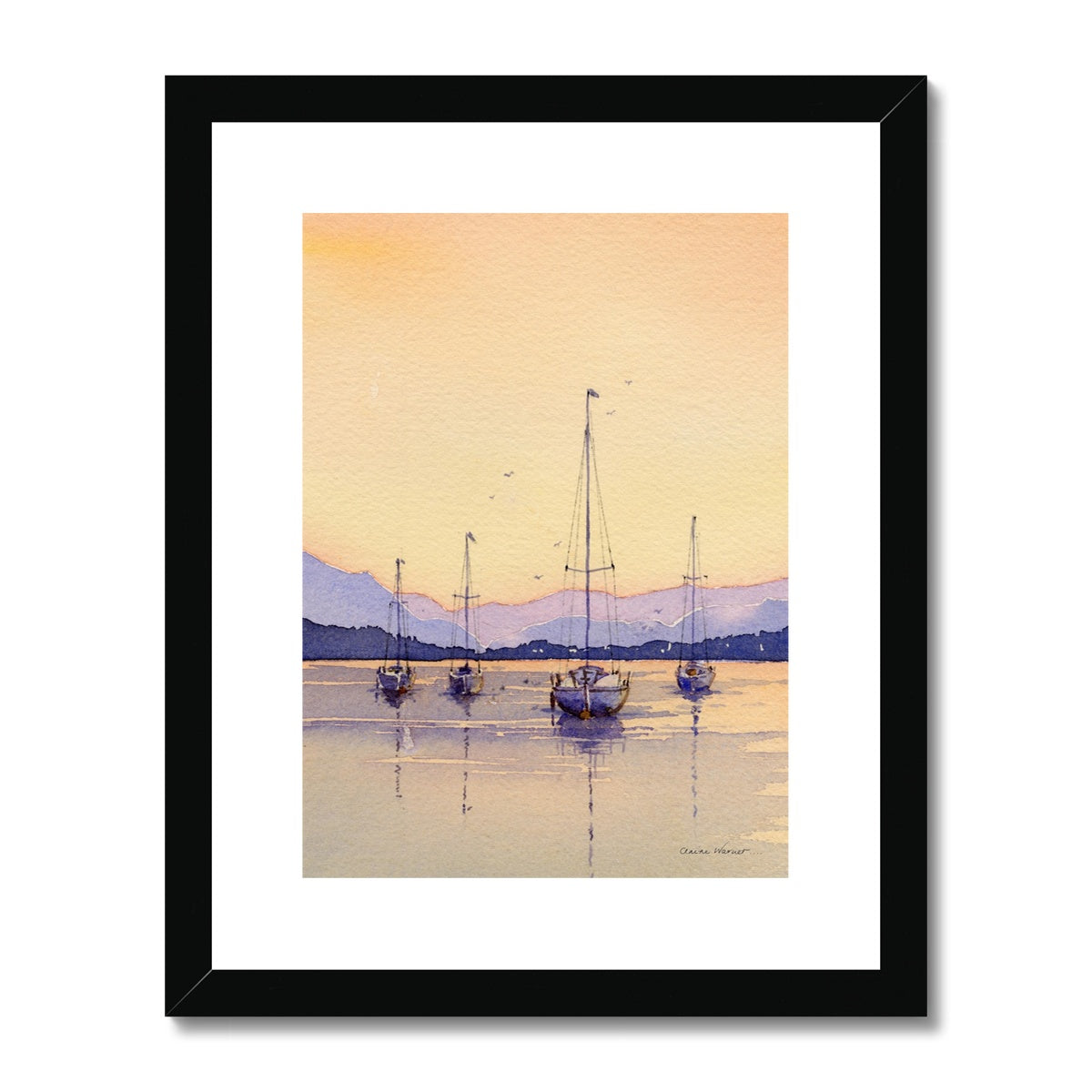 Boats at Rest Framed & Mounted Print