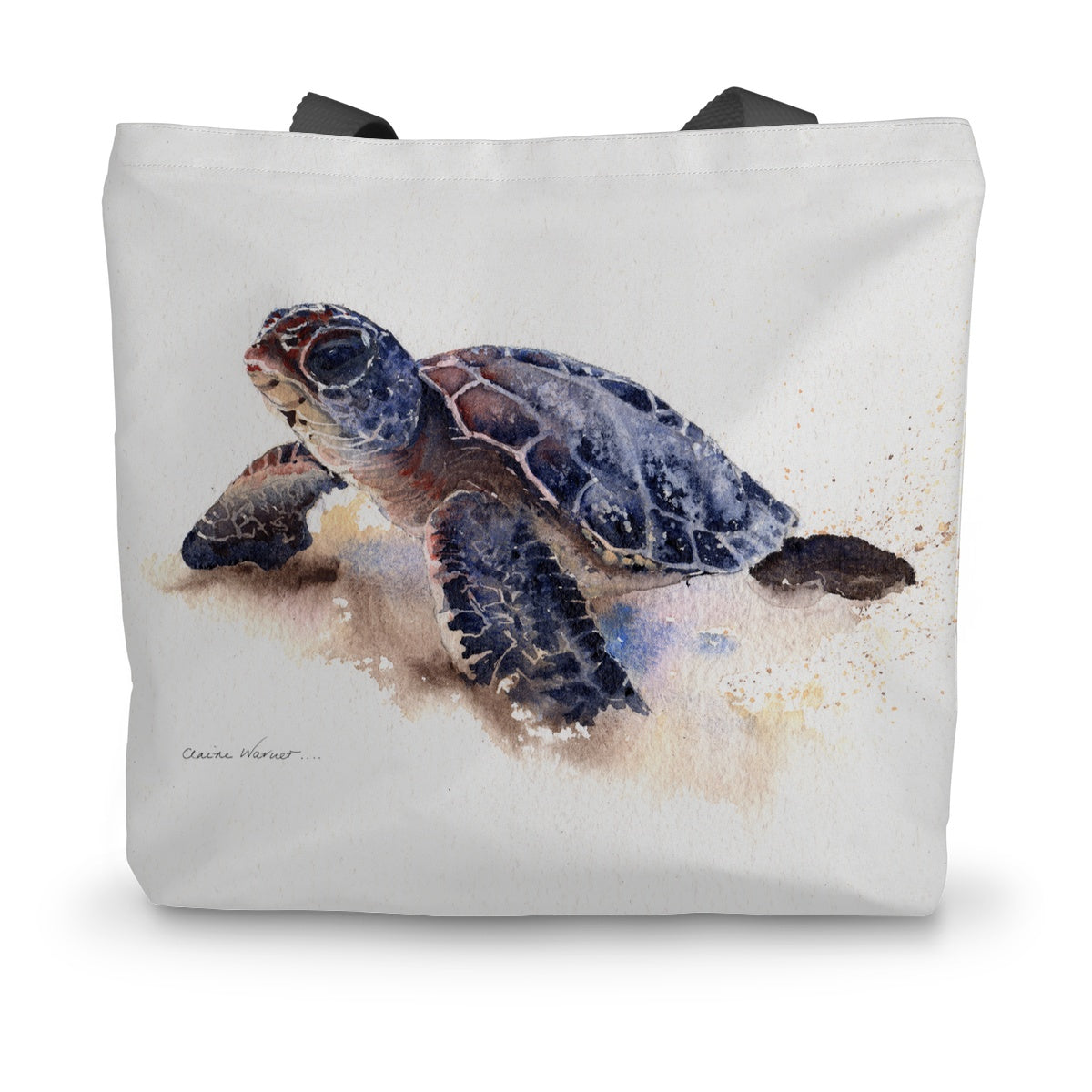 Turtle Canvas Tote Bag