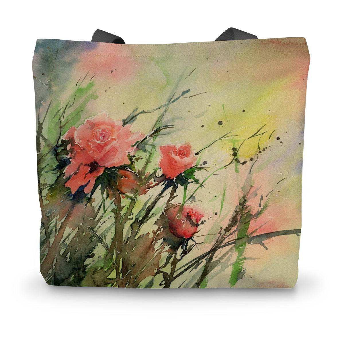 Roses Canvas Tote Bag