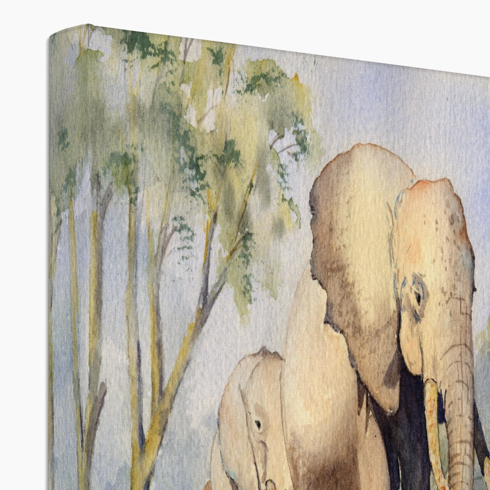 Elephants Canvas