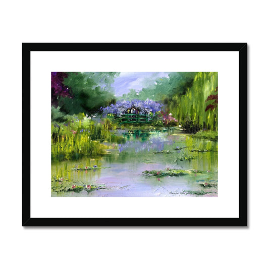 Monet's Garden Framed & Mounted Print