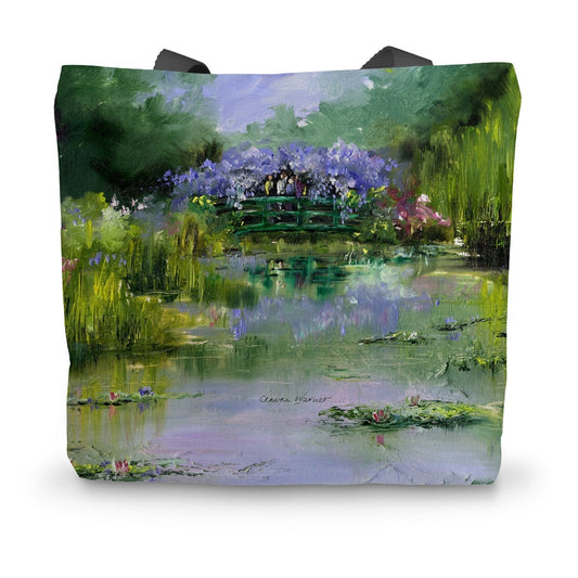Monet's Garden Canvas Tote Bag