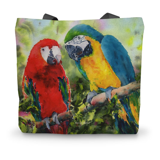 Parrots Canvas Tote Bag