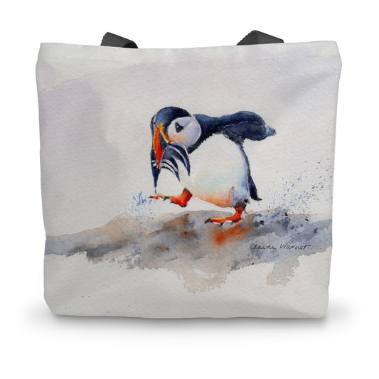 Puffin Canvas Tote Bag