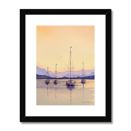 Boats at Rest Framed & Mounted Print